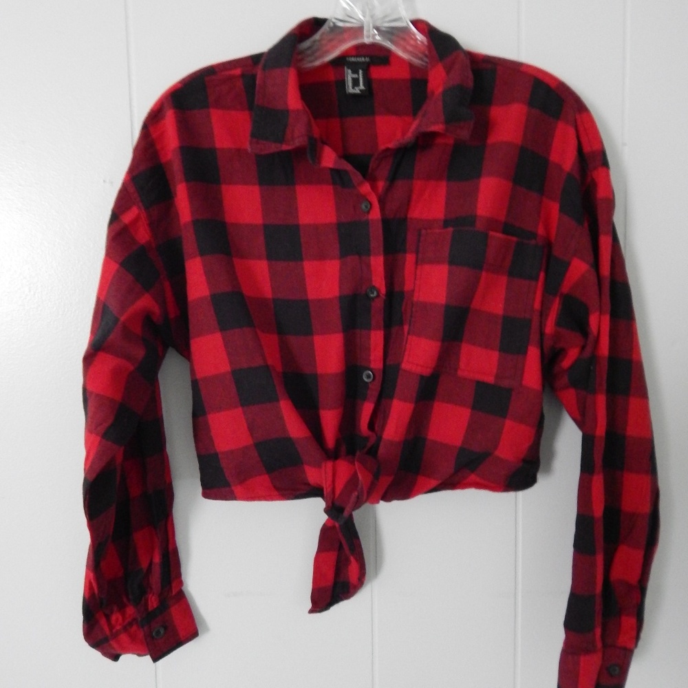 Forever 21 / crop top flannel